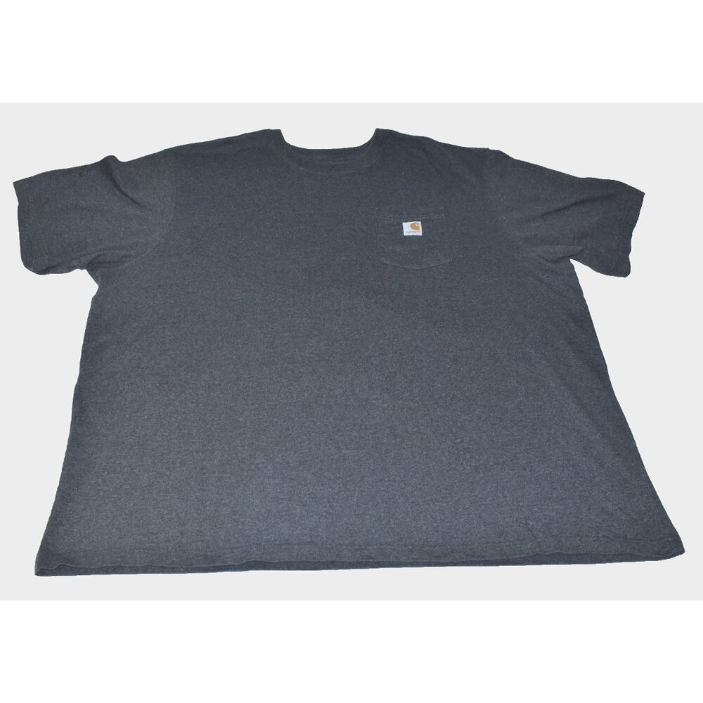 Carhartt K87 Shirt Men Size 4XL Gray Loose Fit Short Sleeve‎ Utility Workwear